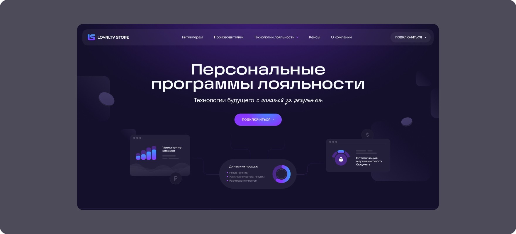 Обложка страницы проекта - Loyalty Store